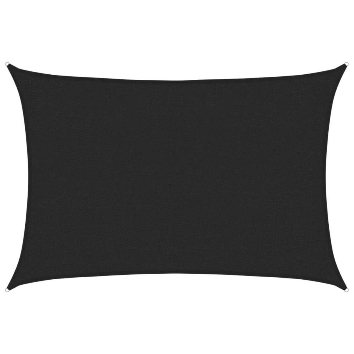VIDAXL Voile d'ombrage 160 g/m^2 Noir 2x3 m PEHD