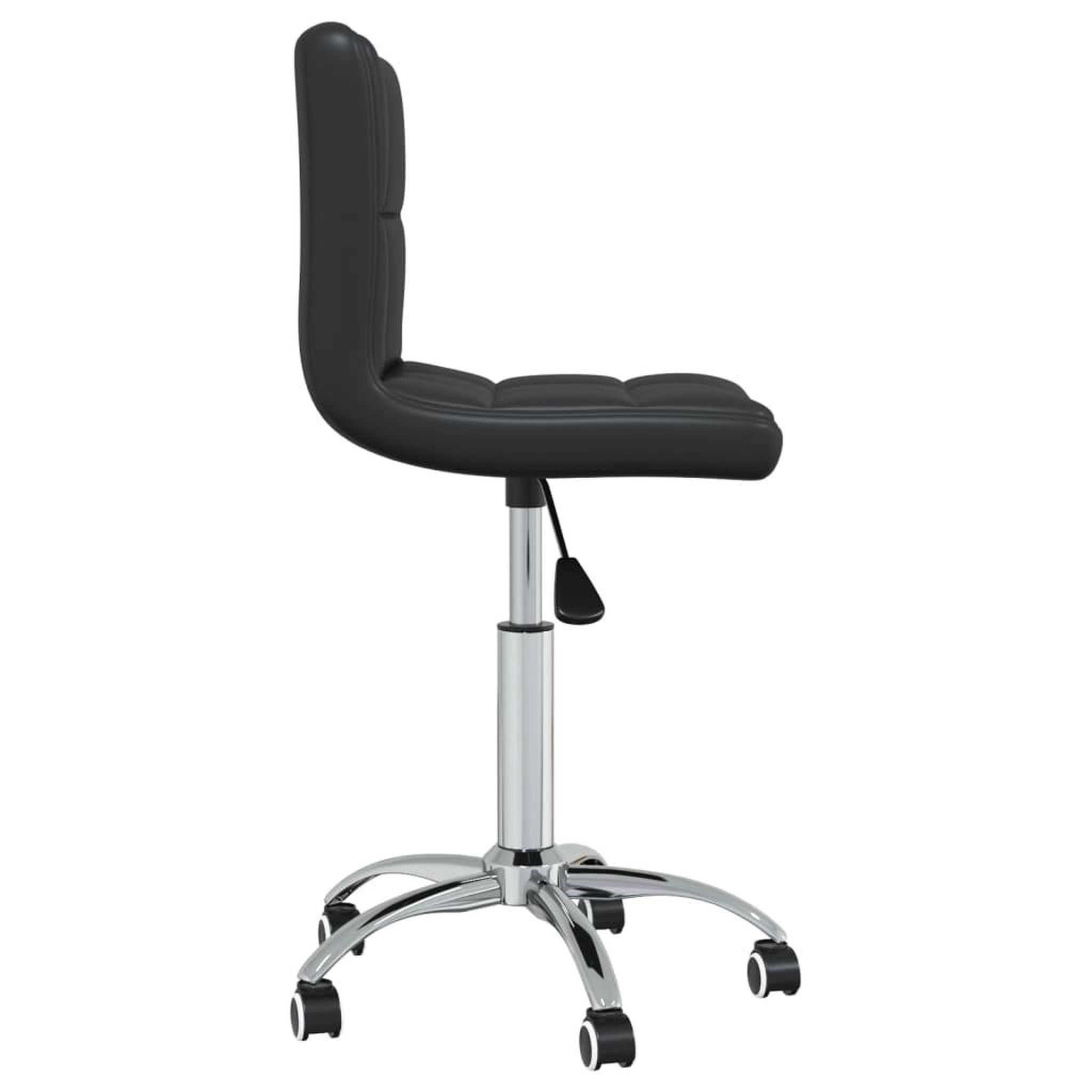 Voir la diapositive 4 : VIDAXL Chaise de bureau pivotante noir similicuir