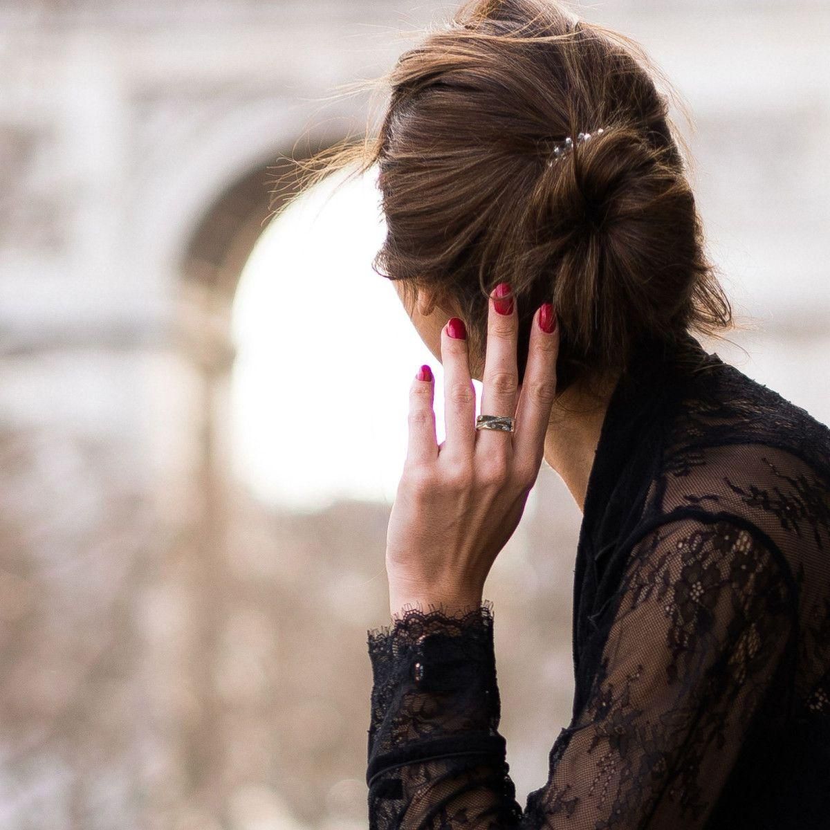 SC CRYSTAL Bague taille 54 SC Crystal ornée de cristaux scintillants