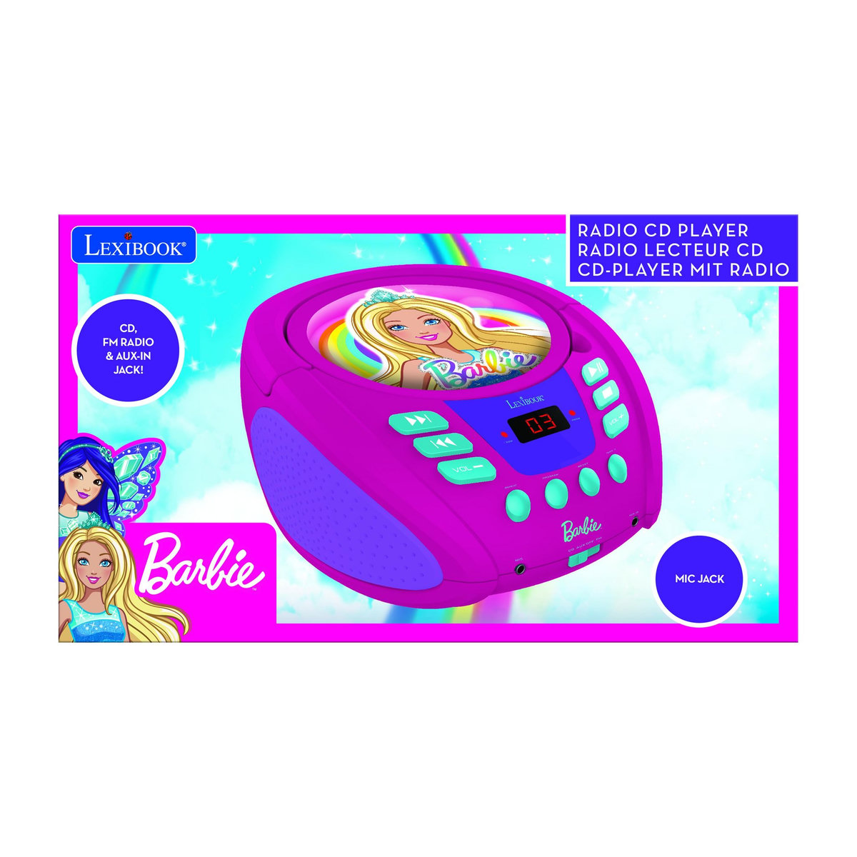 Lexibook Lecteur CD portable Barbie