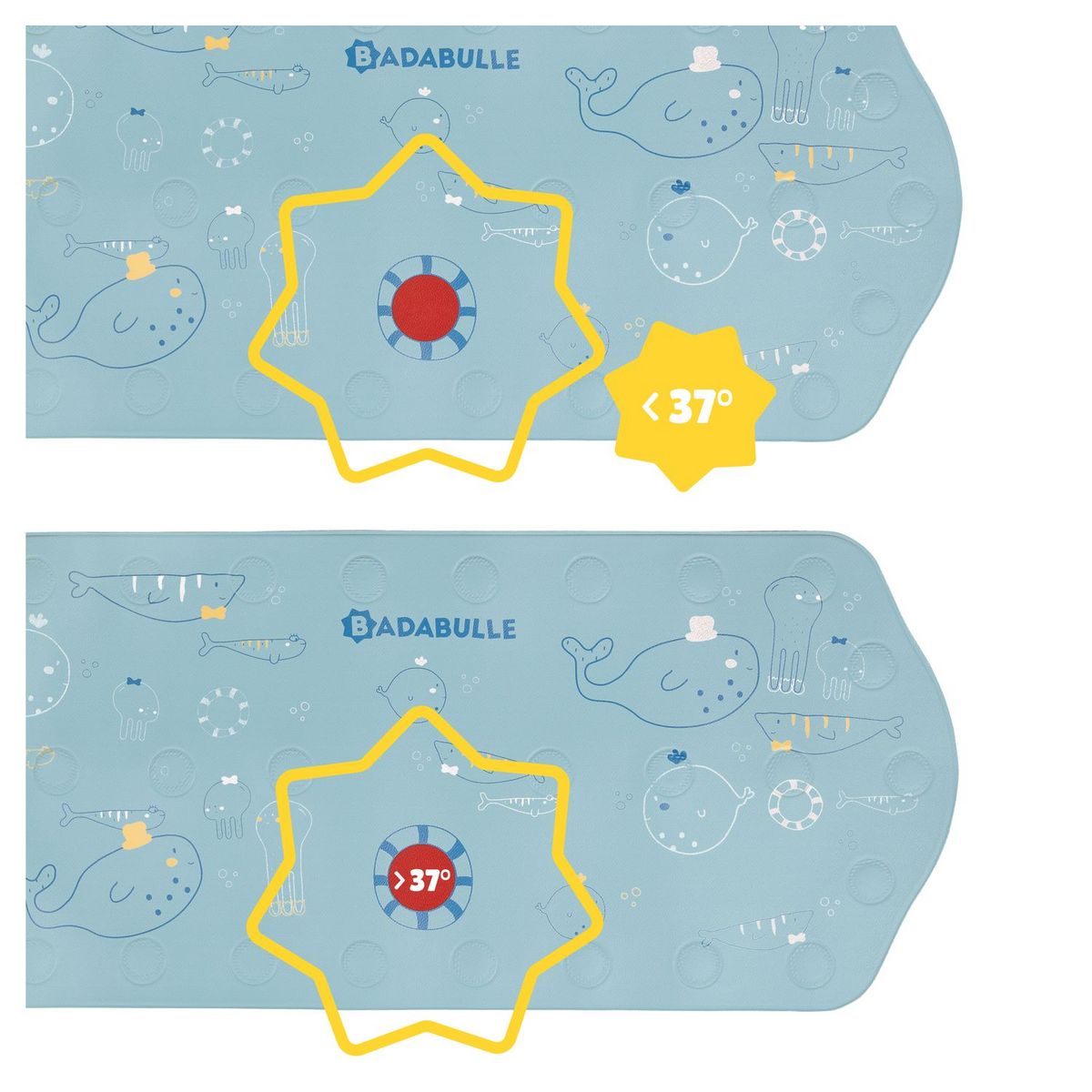 BADABULLE Tapis de bain XXL