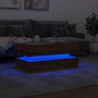Voir la diapositive 5 : VIDAXL Table basse avec lumieres LED chene artisanal 90x50x40 cm