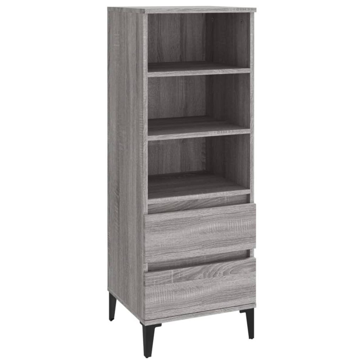 VIDAXL Buffet haut Sonoma gris 40x36x110 cm Bois d'ingenierie
