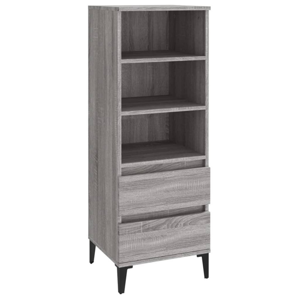 VIDAXL Buffet haut Sonoma gris 40x36x110 cm Bois d'ingenierie