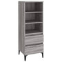 Voir la diapositive 2 : VIDAXL Buffet haut Sonoma gris 40x36x110 cm Bois d'ingenierie