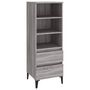 Voir la diapositive 2 : VIDAXL Buffet haut Sonoma gris 40x36x110 cm Bois d'ingenierie