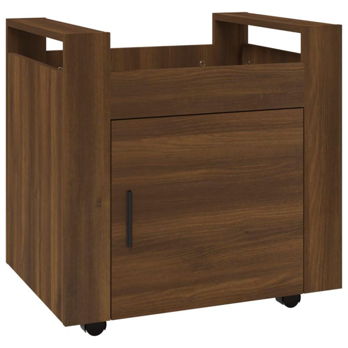 VIDAXL Chariot de bureau Chene marron 60x45x60 cm Bois d'ingenierie