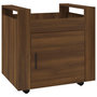 Voir la diapositive 2 : VIDAXL Chariot de bureau Chene marron 60x45x60 cm Bois d'ingenierie
