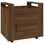 Voir la diapositive 2 : VIDAXL Chariot de bureau Chene marron 60x45x60 cm Bois d'ingenierie