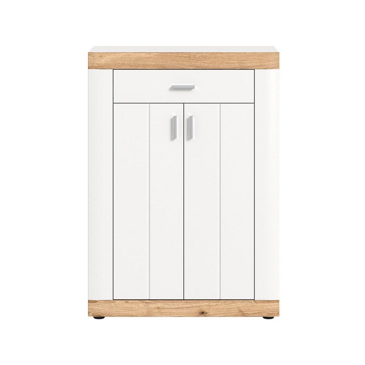 BEST MOBILIER Coventry - meuble à chaussures - blanc et effet bois - 73x104 cm