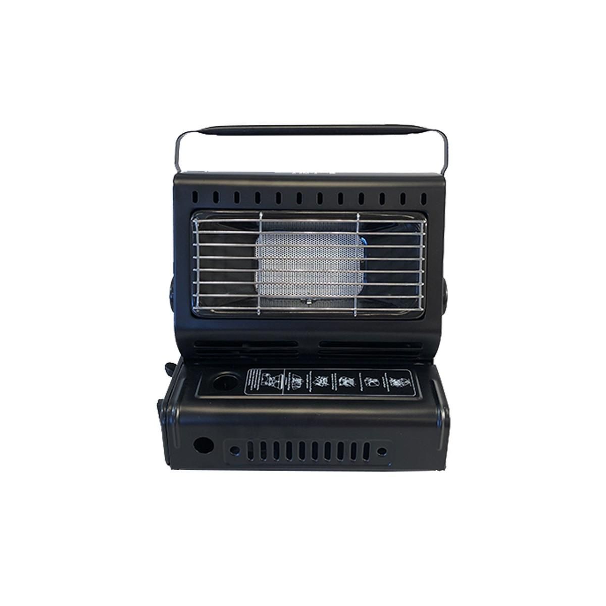 NIKLAS Chauffage à gaz portable1300W Céramique Peche Outdoor + 4 cartouches gaz NIKLAS