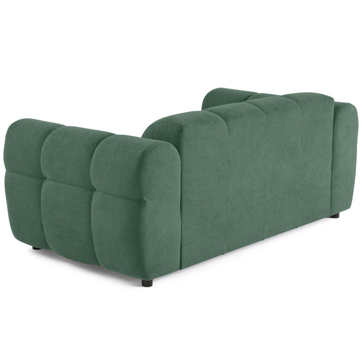 LISA DESIGN Ray - canapé droit 2 places en tissu texturé