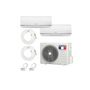 Voir la diapositive 1 :  Pack Climatiseur reversible bi-split AIRTON - A Poser Soi-meme - 2500W - 2500W - Readyclim 2x4M - W