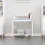 Voir la diapositive 3 : VIDAXL Meuble d'evier blanc 58x33x60 cm bois d'ingenierie