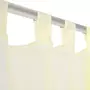 VIDAXL Rideau fin Creme 140x175 cm 2 pcs