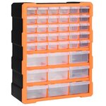 VIDAXL Organisateur multi-tiroirs avec 39 tiroirs 38x16x47 cm