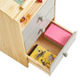 Voir la diapositive 6 : IDIMEX Bureau enfant KEVIN, en pin massif, 3 tiroirs et plateau inclinable