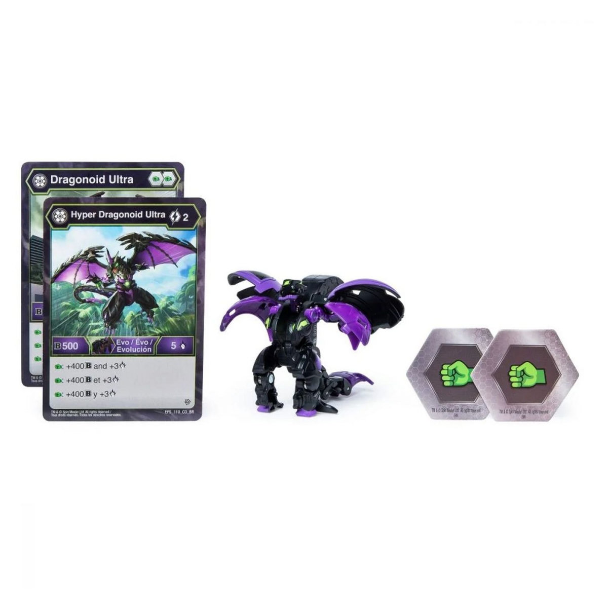 SPIN MASTER Pack figurine Bakugan Ultra Battle planet + cartes - Darkus hyper dragonoid