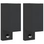 Voir la diapositive 2 : VIDAXL Appliques murales d'exterieur avec capteurs 2 pcs noir
