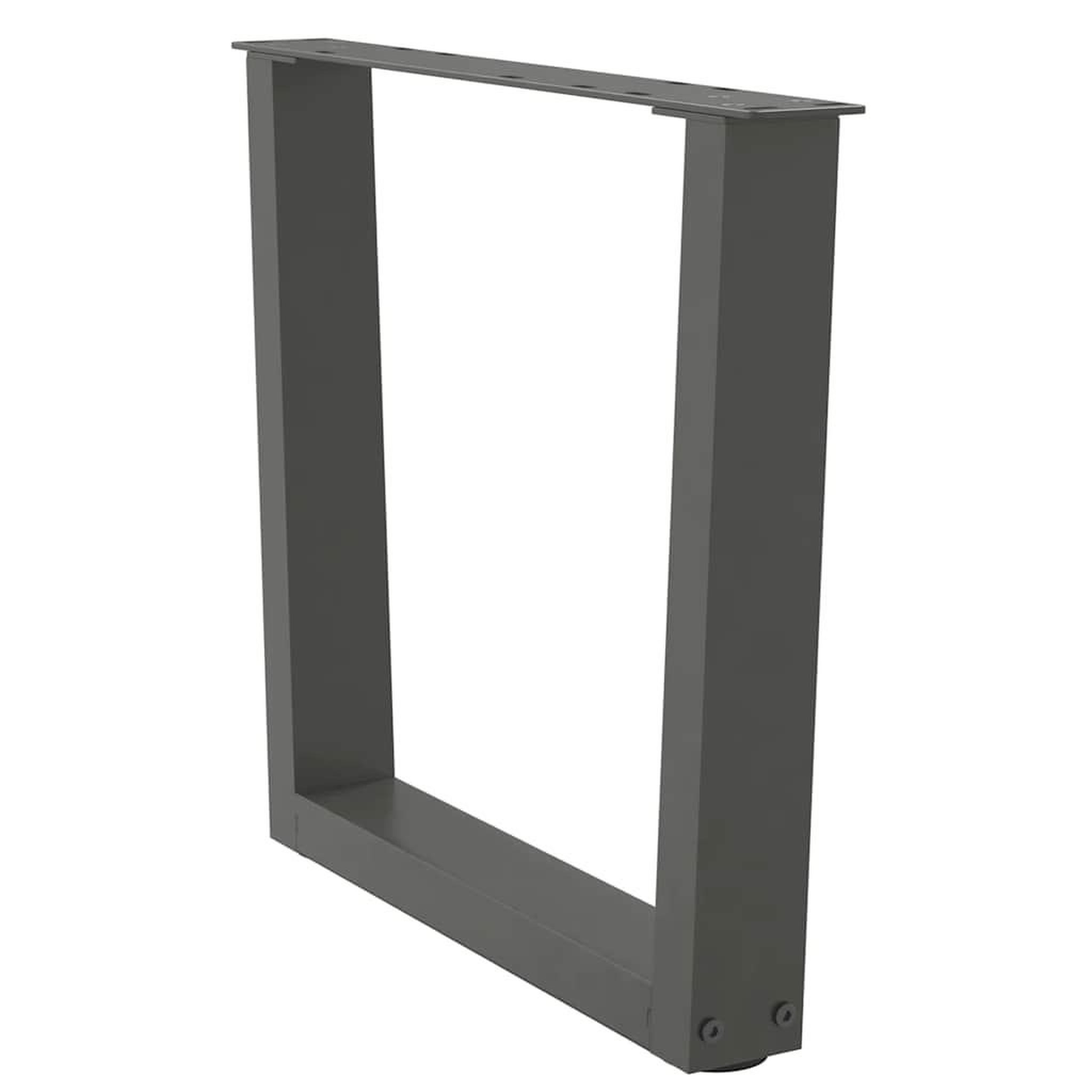 Voir la diapositive 4 : VIDAXL Pieds de table a manger en forme de V 2 pcs anthracite acier