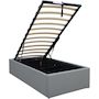 Voir la diapositive 3 : Habitat et Jardin Lit simple en PVC avec coffre  Ava  - 90 x 190 cm - Gris
