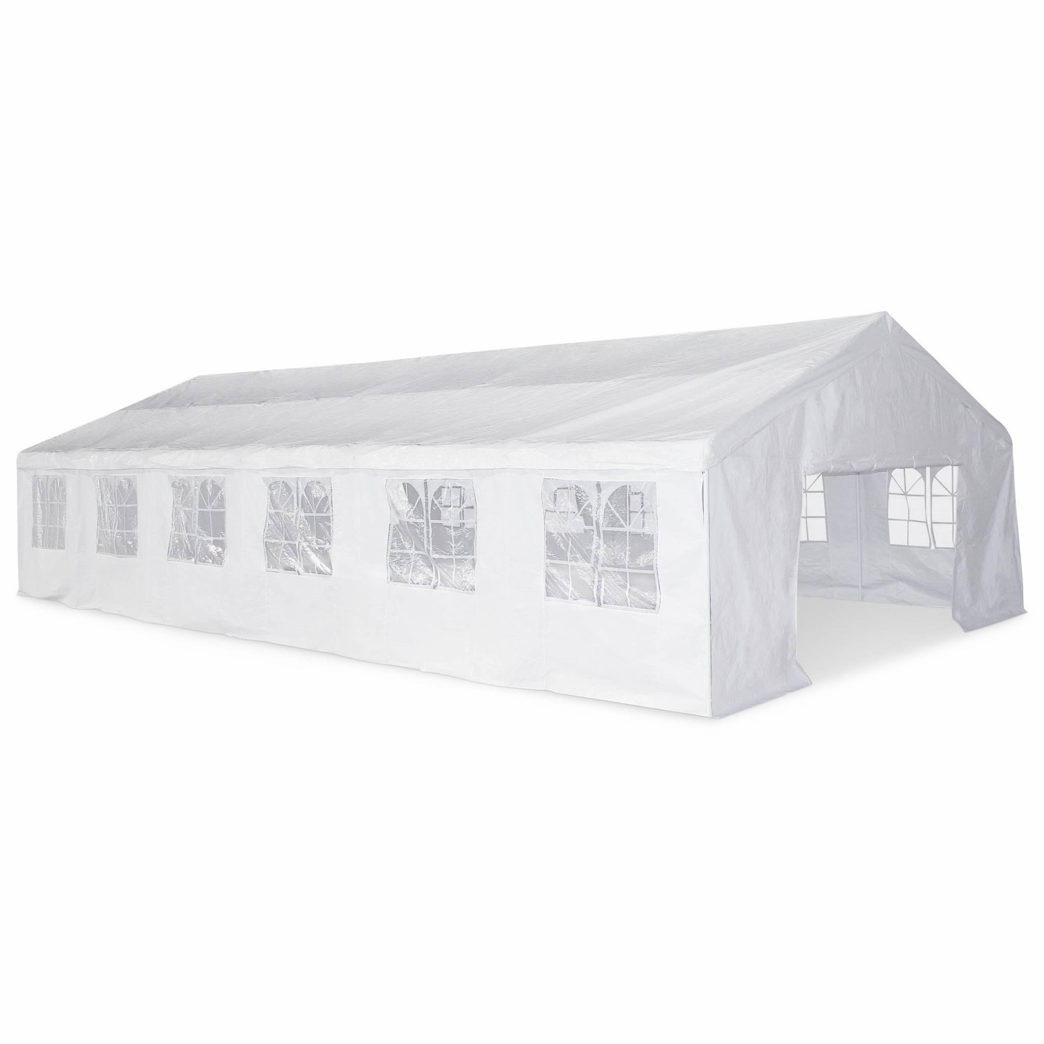 Voir la diapositive 3 : SWEEEK Tente de réception 6 x 12 m - Lutecia -  Blanc - tente de jardin idéale pour réception à utiliser comme pavillon.