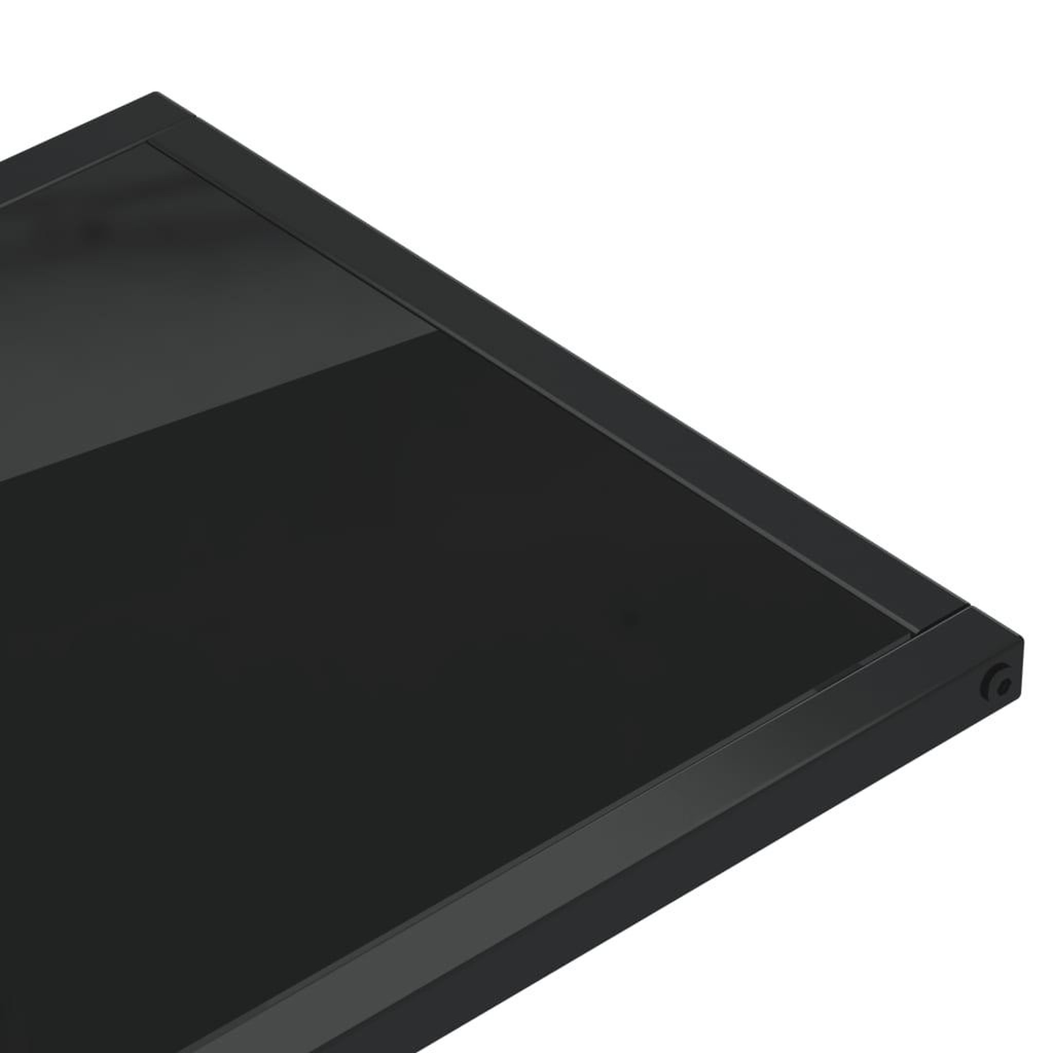Voir la diapositive 5 : VIDAXL Table d'appoint pour ordinateur Noir 50x35x65 cm Verre trempe