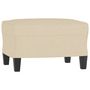 Voir la diapositive 2 : VIDAXL Repose-pied Creme 60x50x41 cm Tissu
