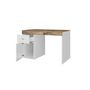Voir la diapositive 2 : Bureau 1 porte 1 tiroir avec plateau coulissant et rangement 100 cm TAVIANO
