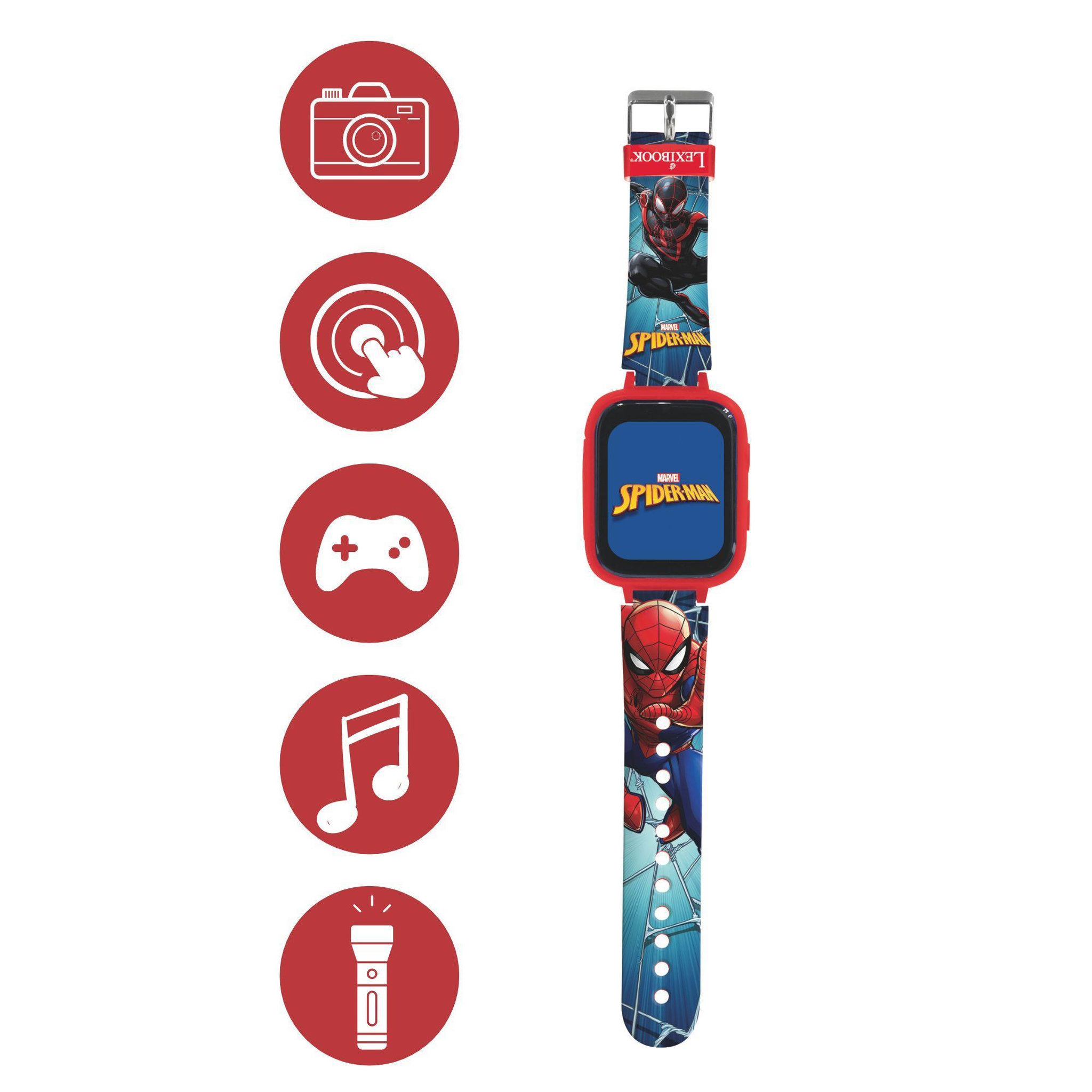Voir la diapositive 2 : Lexibook Montre avec camera Spider-Man