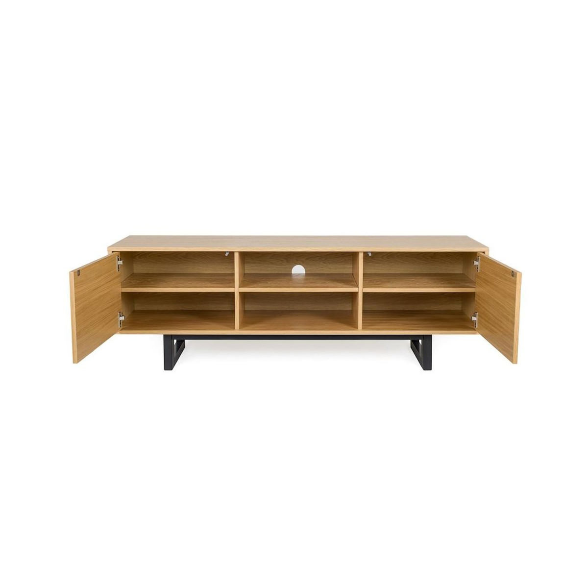 Paris Prix Meuble TV 2 Portes en Bois  Camden  150cm Naturel