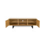 Voir la diapositive 3 : Paris Prix Meuble TV 2 Portes en Bois  Camden  150cm Naturel