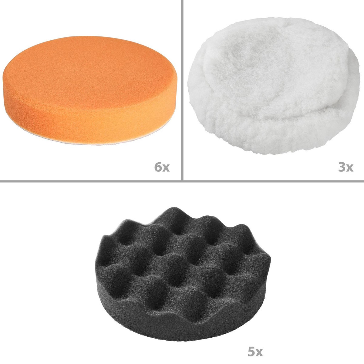 tectake Lustreuse Polisseuse Rectifieuse Excentrique avec 27 Accessoires 810 W noir/rouge