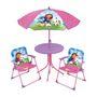 Voir la diapositive 1 : Fun House Mobilier de jardin - FUN HOUSE - Salon de jardin Gabby et la Maison Magique Table 46 x 46 cm 2 chaises pliantes parasol 125 x 10