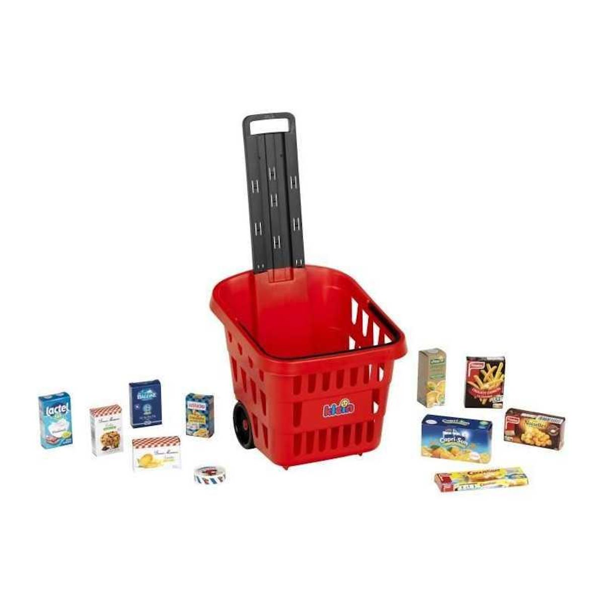 Klein Panier de courses a roulettes garni My Market - KLEIN - 7256 - Des 2 ans