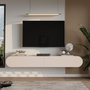Voir la diapositive 2 : Habitat et Jardin Meuble TV en bois  LUM1  - 180 x 31 x 29 cm - Crème