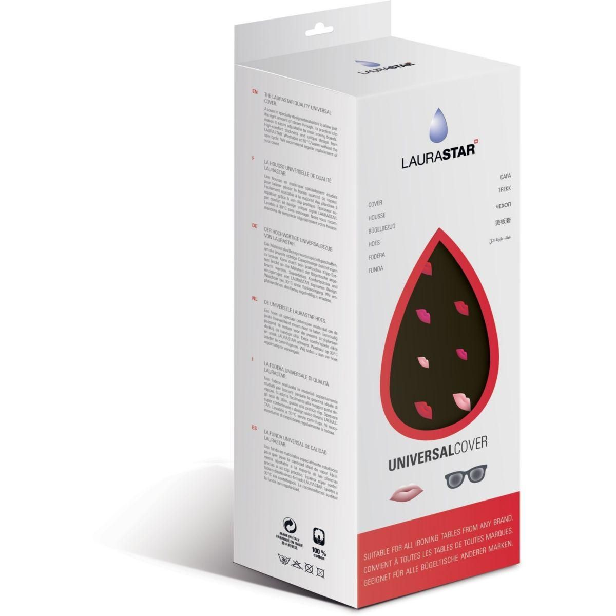 LAURASTAR Housse table à repasser Universal Cover Lips 131 x 55 cm