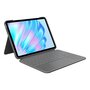 Voir la diapositive 1 : Logitech Accessoires pour tablette Logitech Combo Touch Clavier QWERTY espagnole Gris Oxford