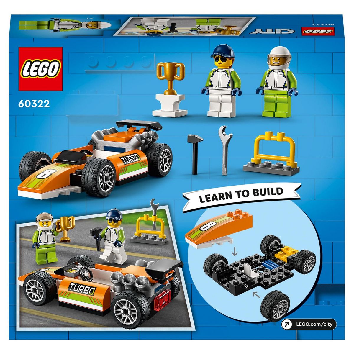 LEGO City 60322 - La voiture de course 