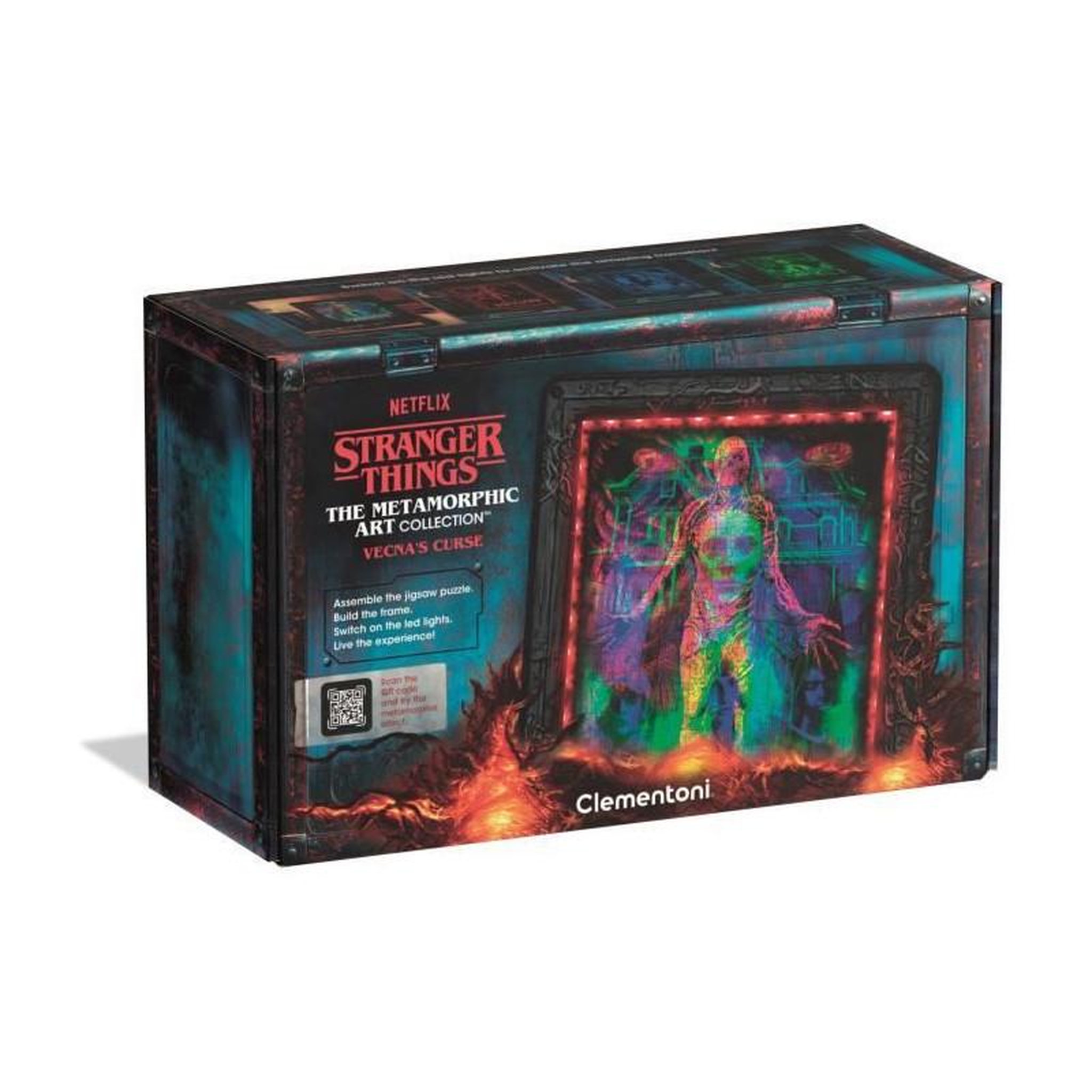 CLEMENTONI Puzzle Stranger Things The Morphing Collection – Cadre lumineux V2 – Adultes et ados – CLEMENTONI