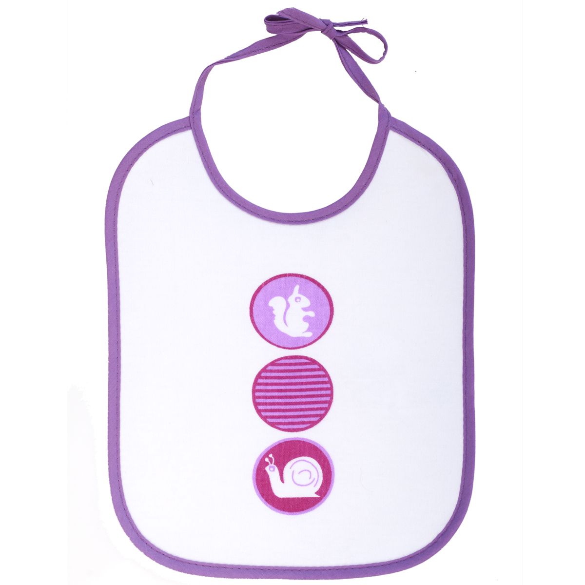 POUCE Lot de 7 bavoirs à lacet 20 x 25 cm