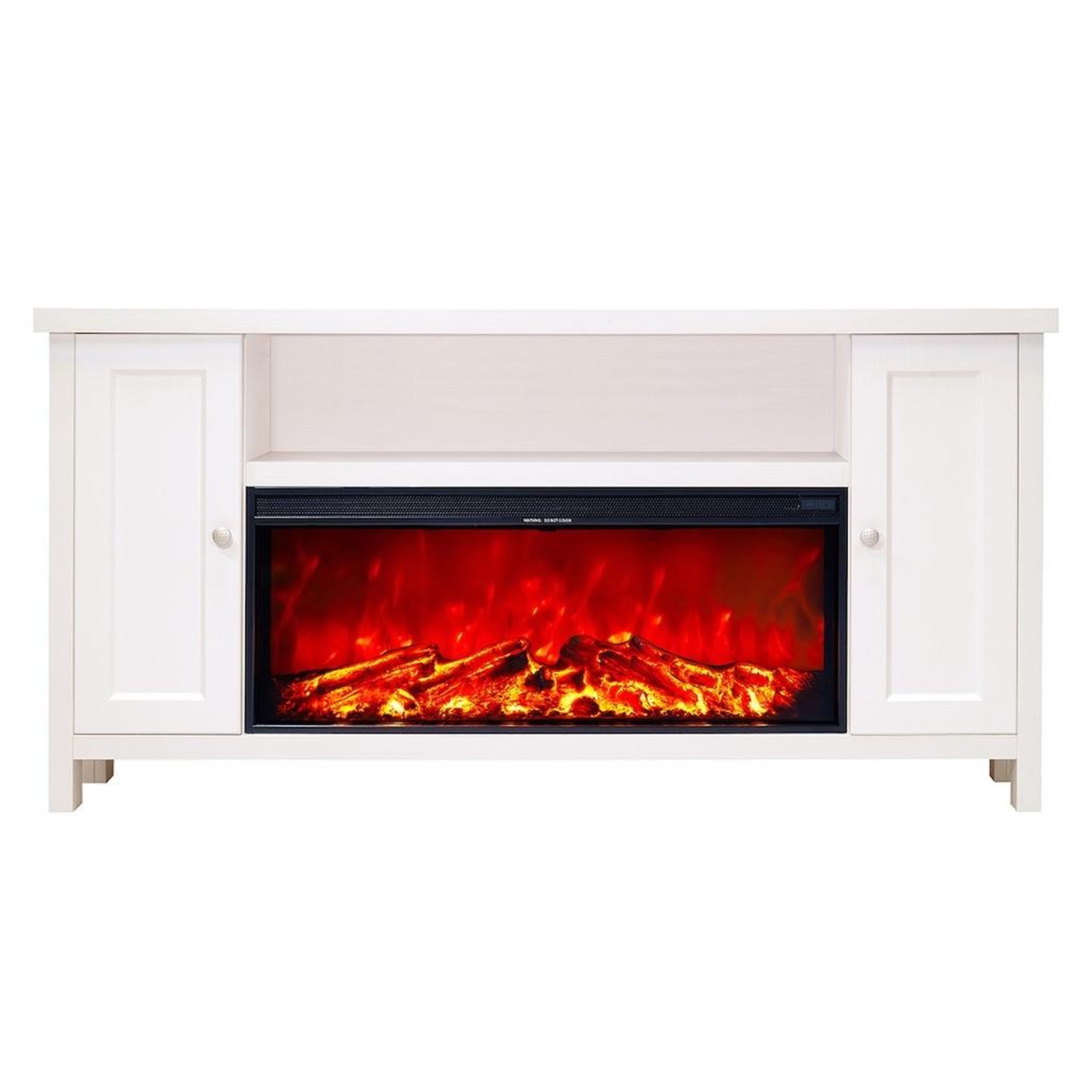 ARTFLAME Cheminée électrique - mozart & tasmania - 1500w - étagères de rangement - télécommande