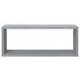 Voir la diapositive 4 : VIDAXL Etageres murales cube 2 pcs Sonoma gris 60x15x23 cm Bois