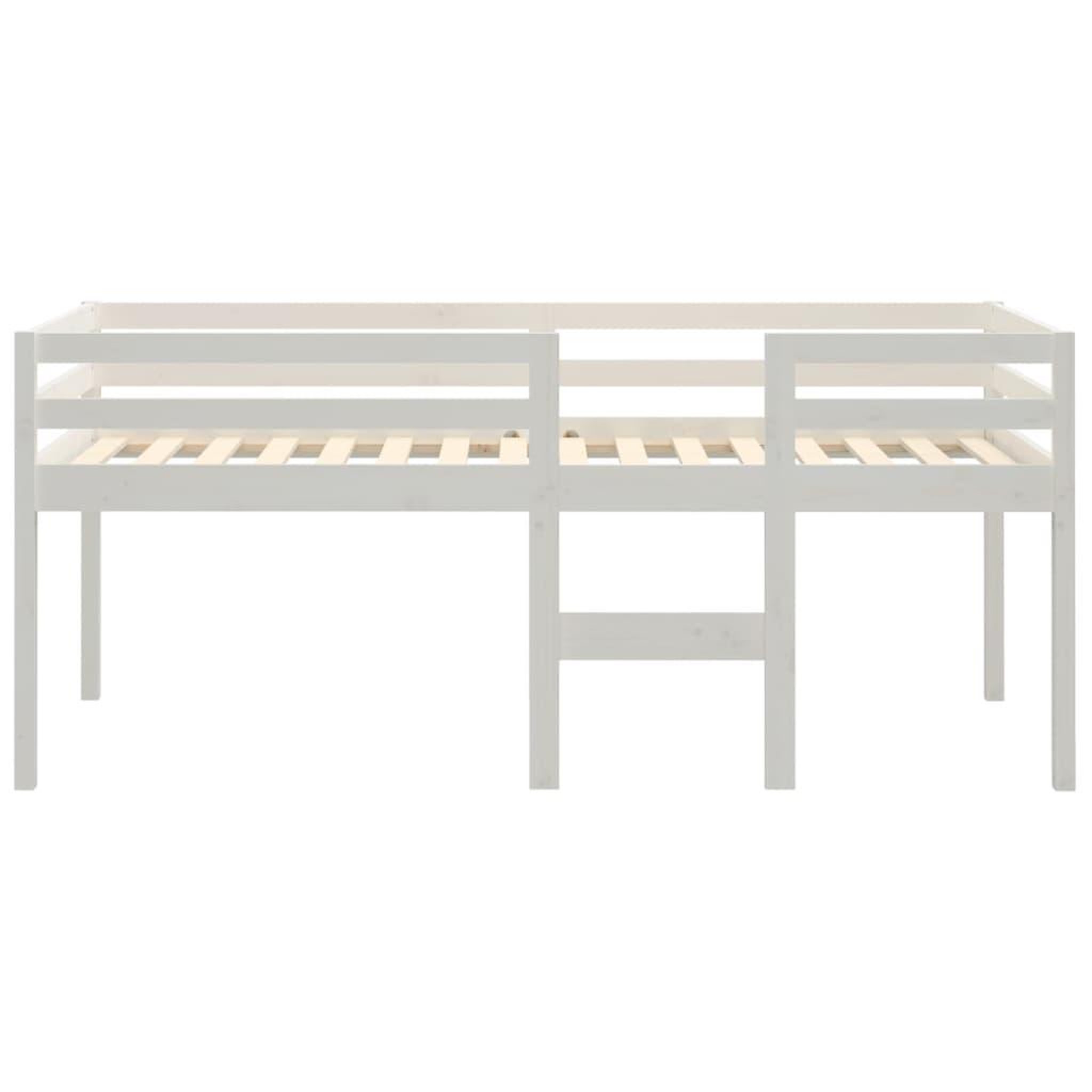 Voir la diapositive 5 : VIDAXL Lit haut sans matelas blanc 90x190 cm bois de pin massif