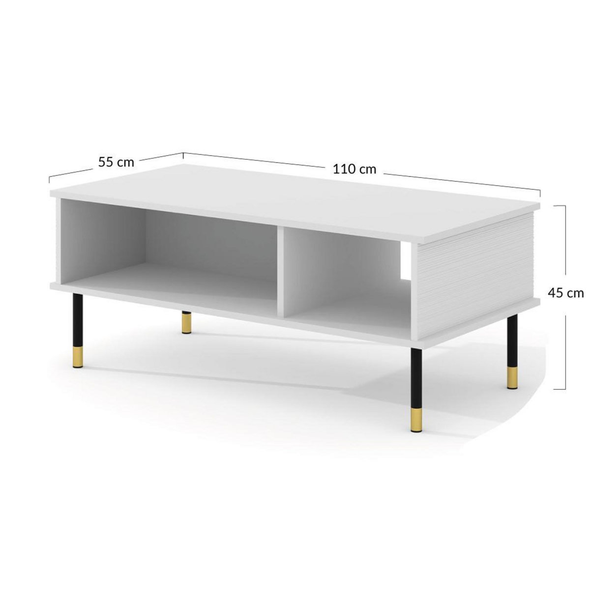 BEST MOBILIER Novara - table basse - 110 cm