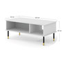 Voir la diapositive 5 : BEST MOBILIER Novara - table basse - 110 cm