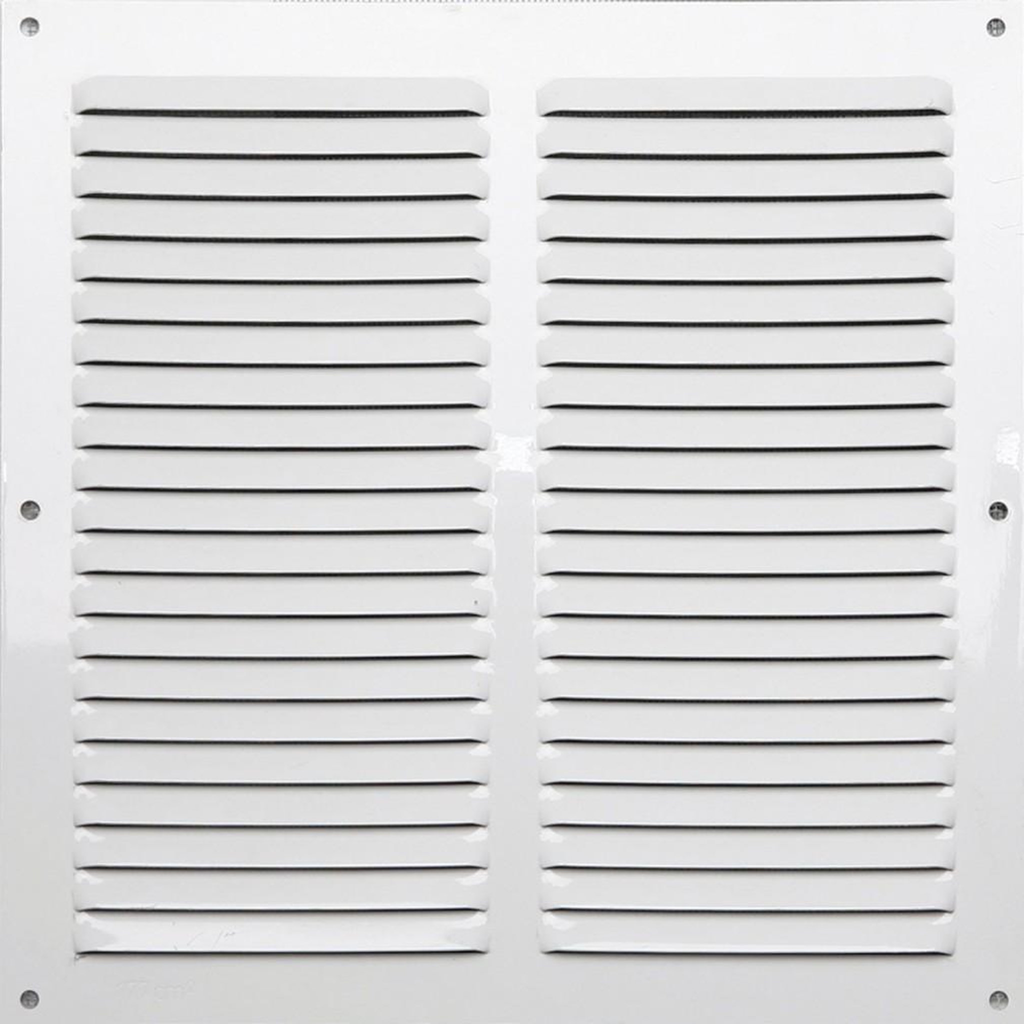 CENTRALE BRICO Grille d'aération aluminium laqué, L.25 x l.25 cm
