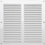 CENTRALE BRICO Grille d'aération aluminium laqué, L.25 x l.25 cm