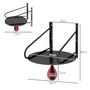 Voir la diapositive 3 : HOMCOM Punching ball poire de vitesse boxe avec support plateau tournant + pompe MDF acier revêtement synthétique rouge noir