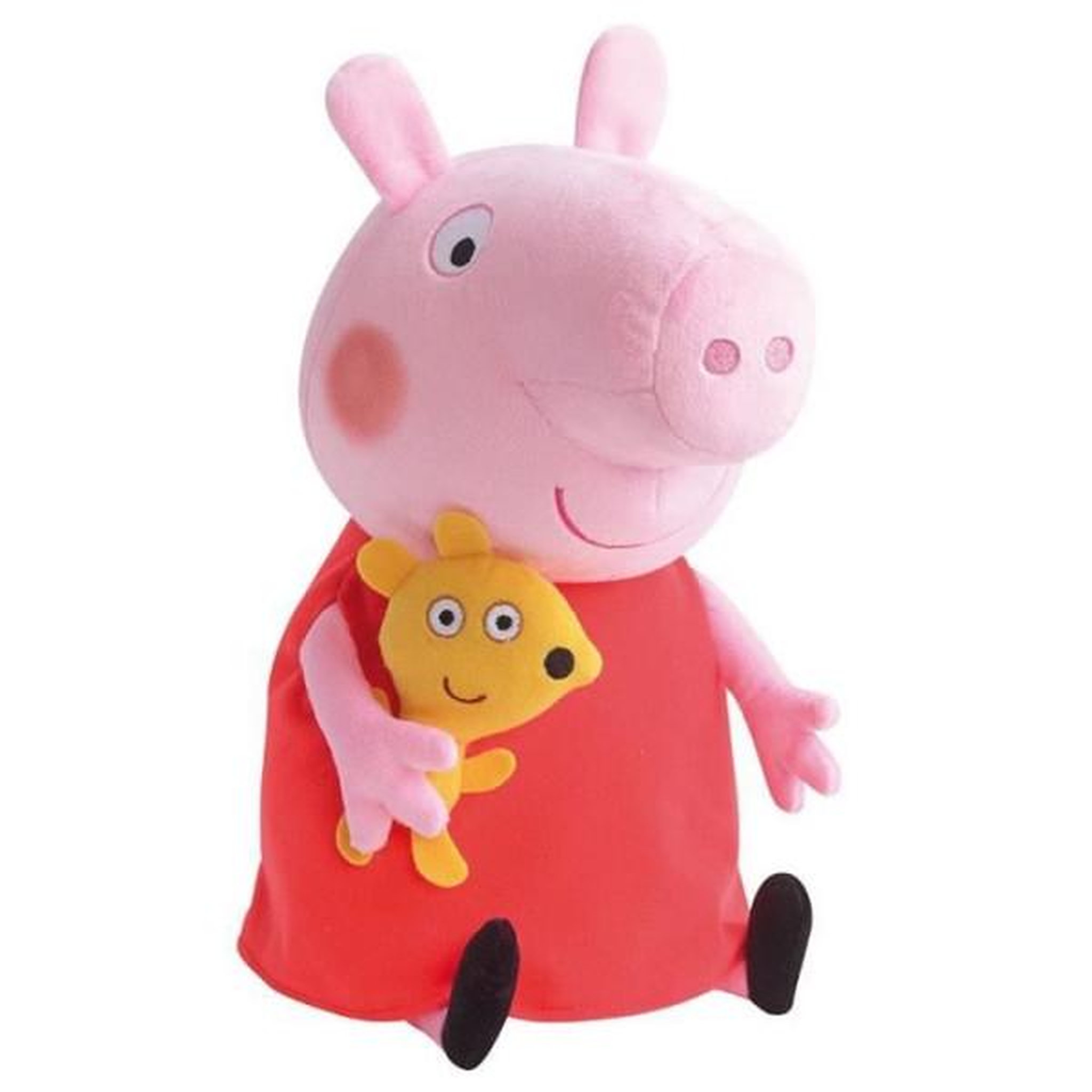 JEMINI Peluche Peppa Pig - Jemini - 37cm - Rose, rouge et jaune - Pour bébé